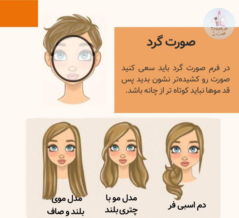 مدل موی مناسب انواع فرم صورت